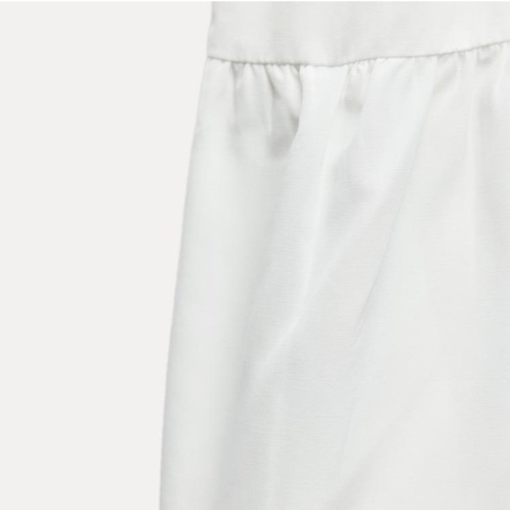 POPLIN DRESS WITH TEXTURED FLOWERS - Picture 8 of 9